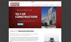 Featured Construction Company Website - Concrete Contractor.com