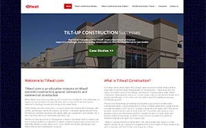 Featured Construction Company Website - Tiltwall.com
